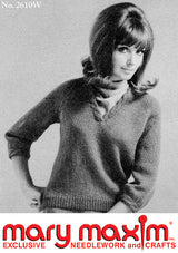 Ladies' Worsted Weight Cable Pullover Pattern