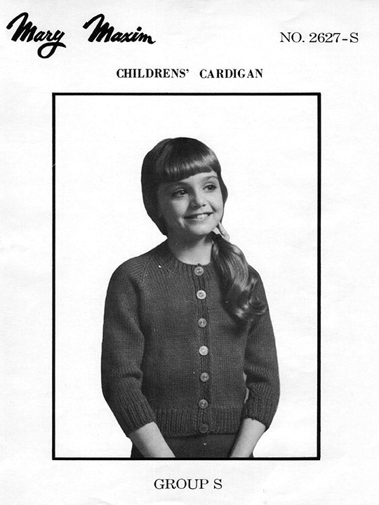 Charming Miss Youth Cardigan 8-12 Pattern