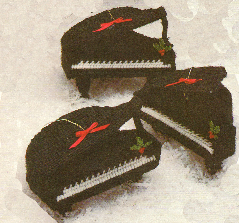 Patrón de adornos de piano