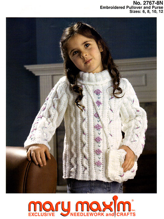 Embroidered Pullover and Purse Pattern