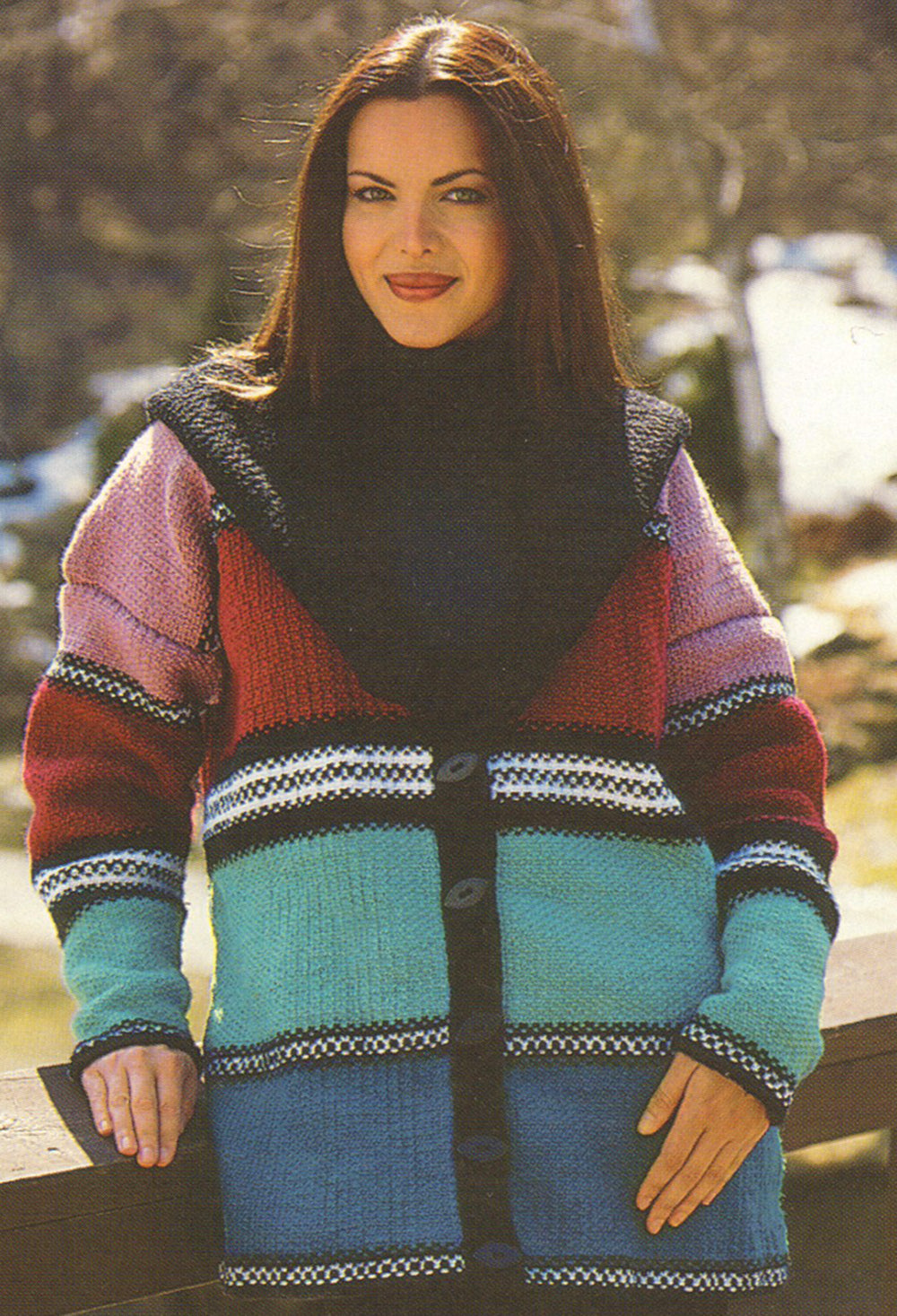 Patrón de chaqueta tejida