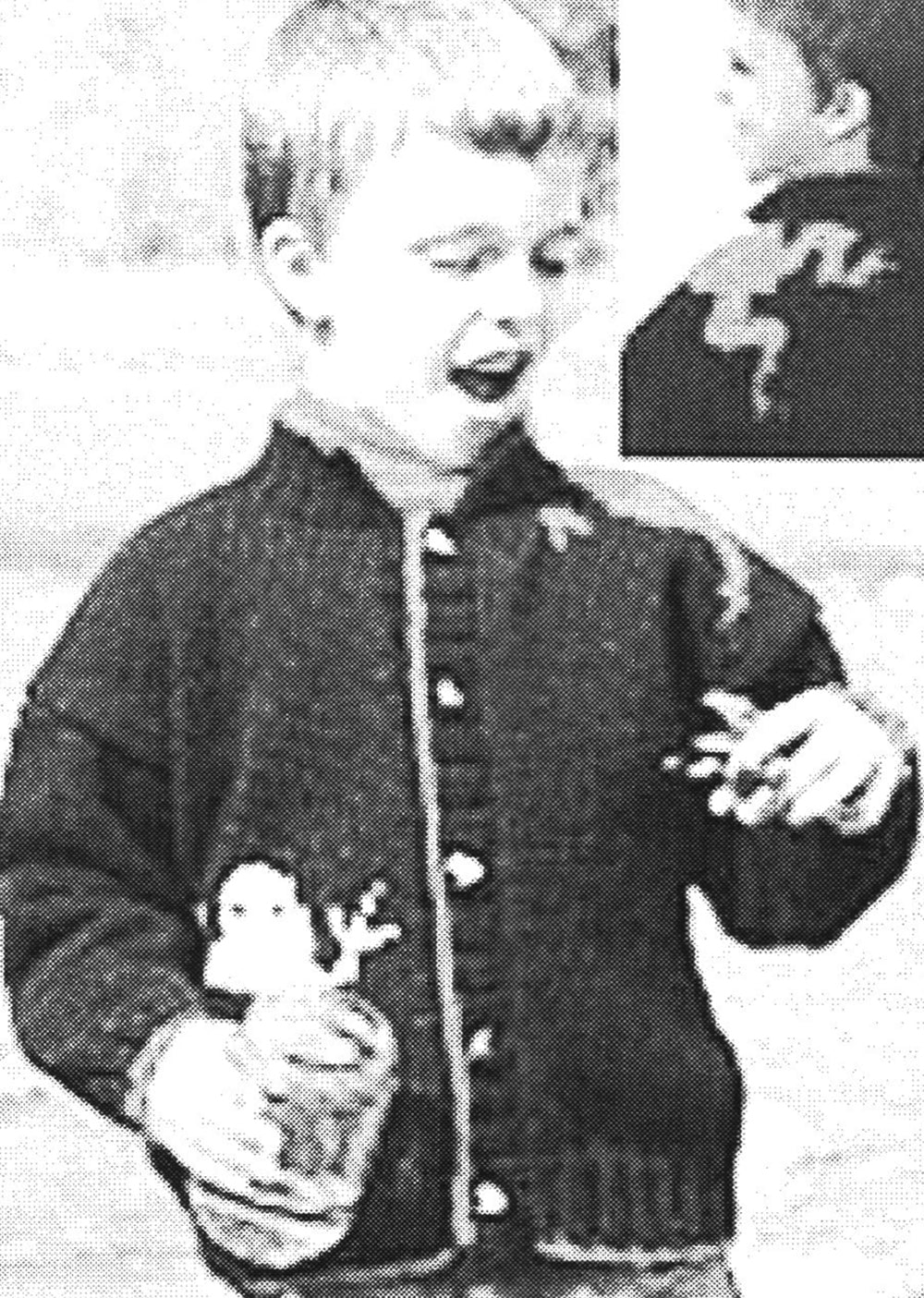 Modèle de cardigan de grenouilles