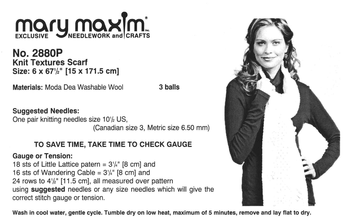 Modèle d'écharpe à textures tricotées