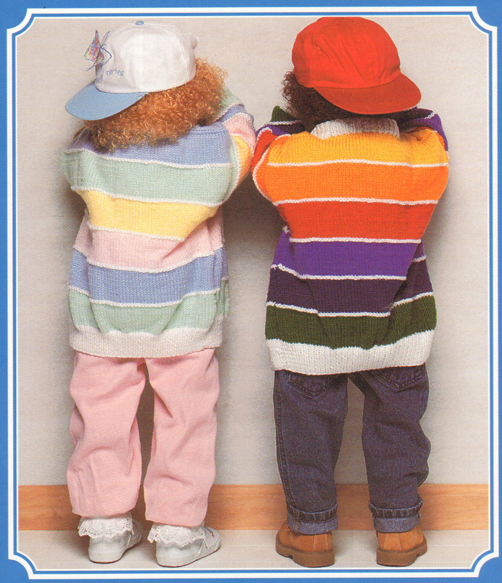 Patrón de cárdigan a rayas