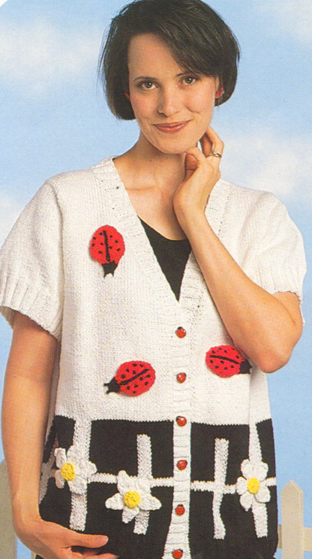 Modèle de cardigan Lady Bug