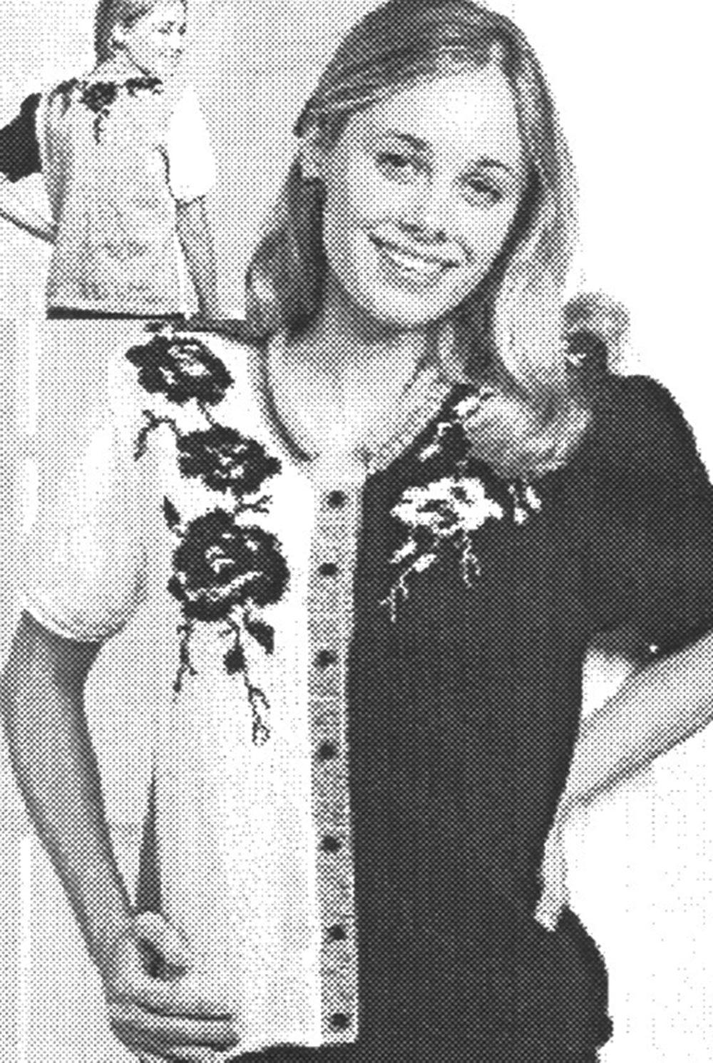 Patrón de cárdigan rosa de la eternidad