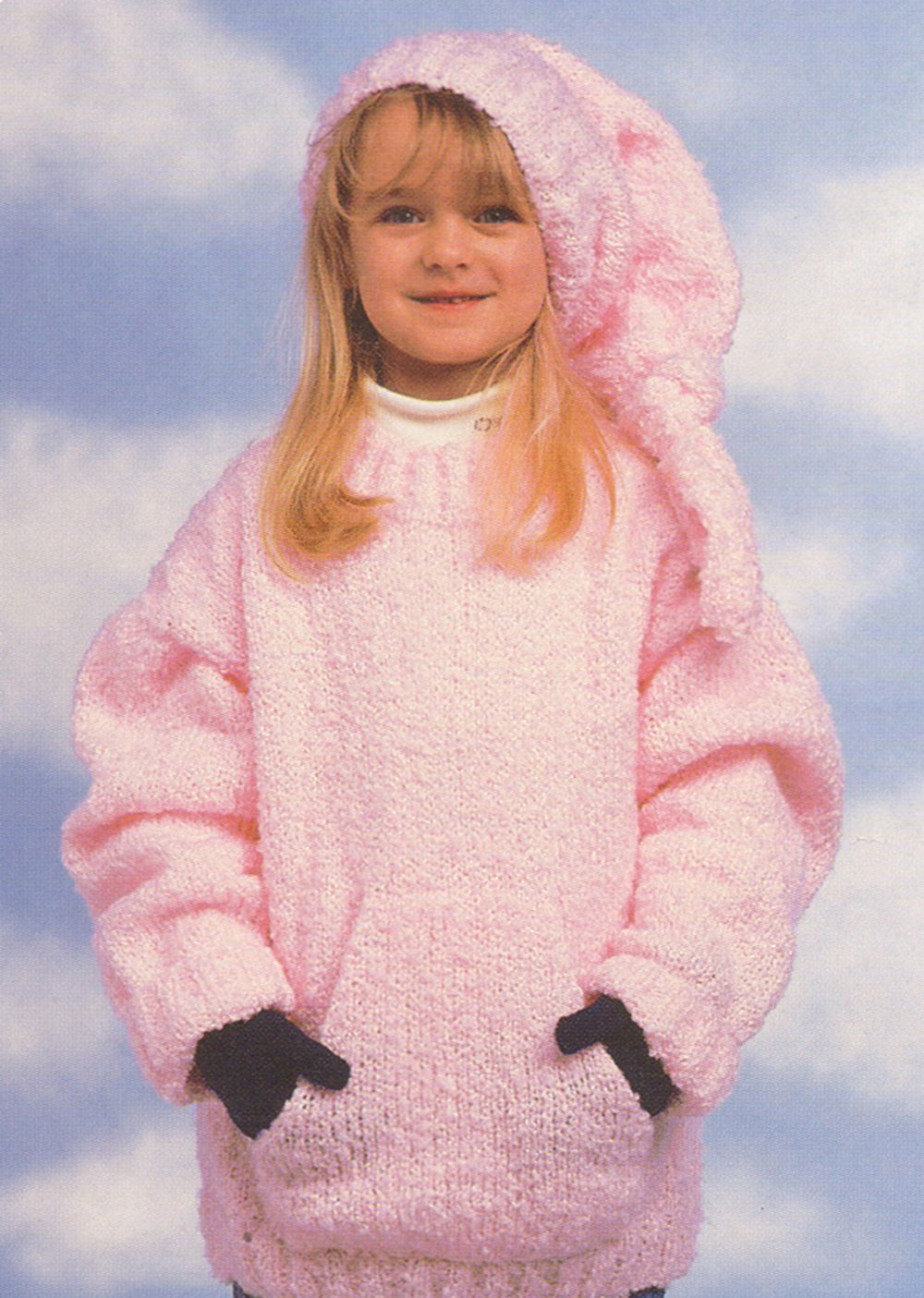 Jersey acogedor con estampado de sombrero