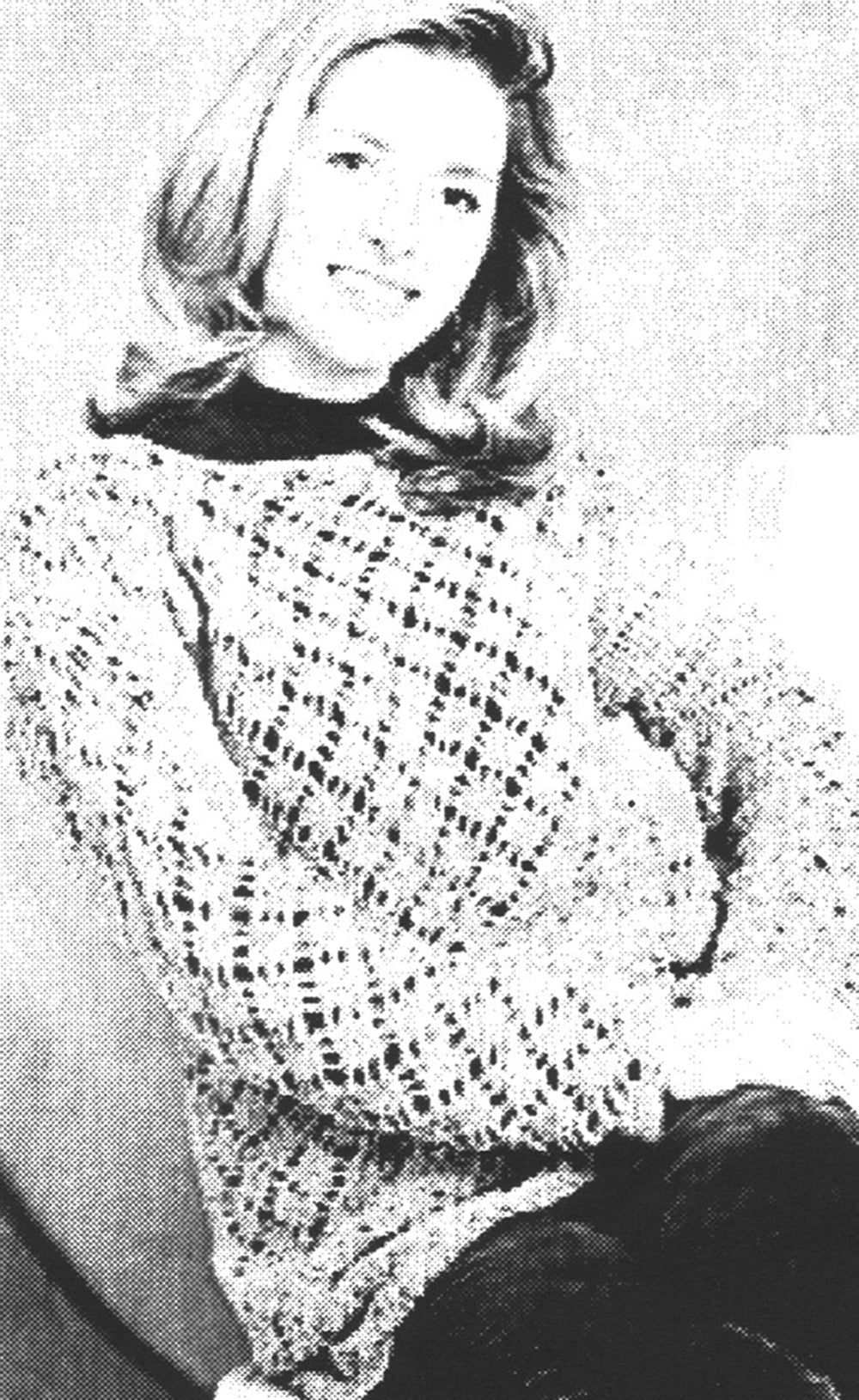 Patrón de túnica de diamantes esmerilados