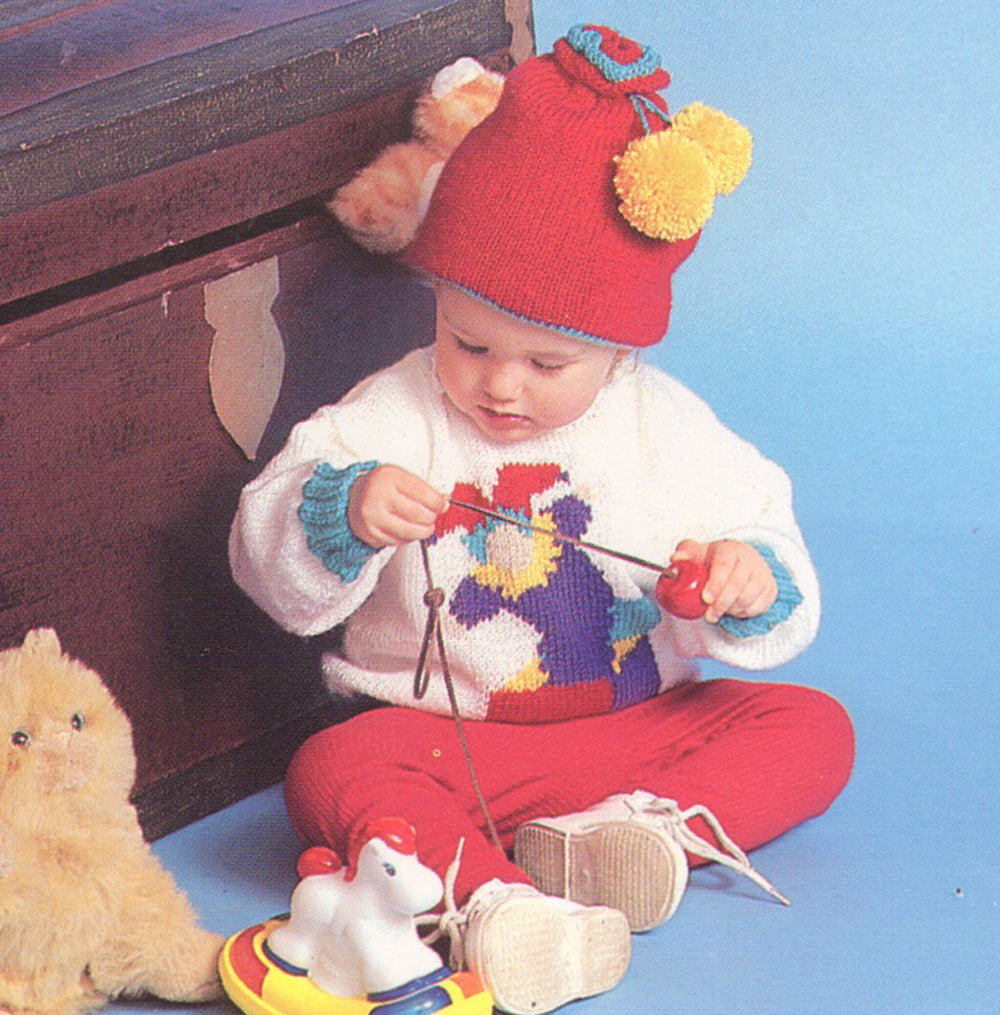 Patrón de jersey y sombrero Jack in the Box