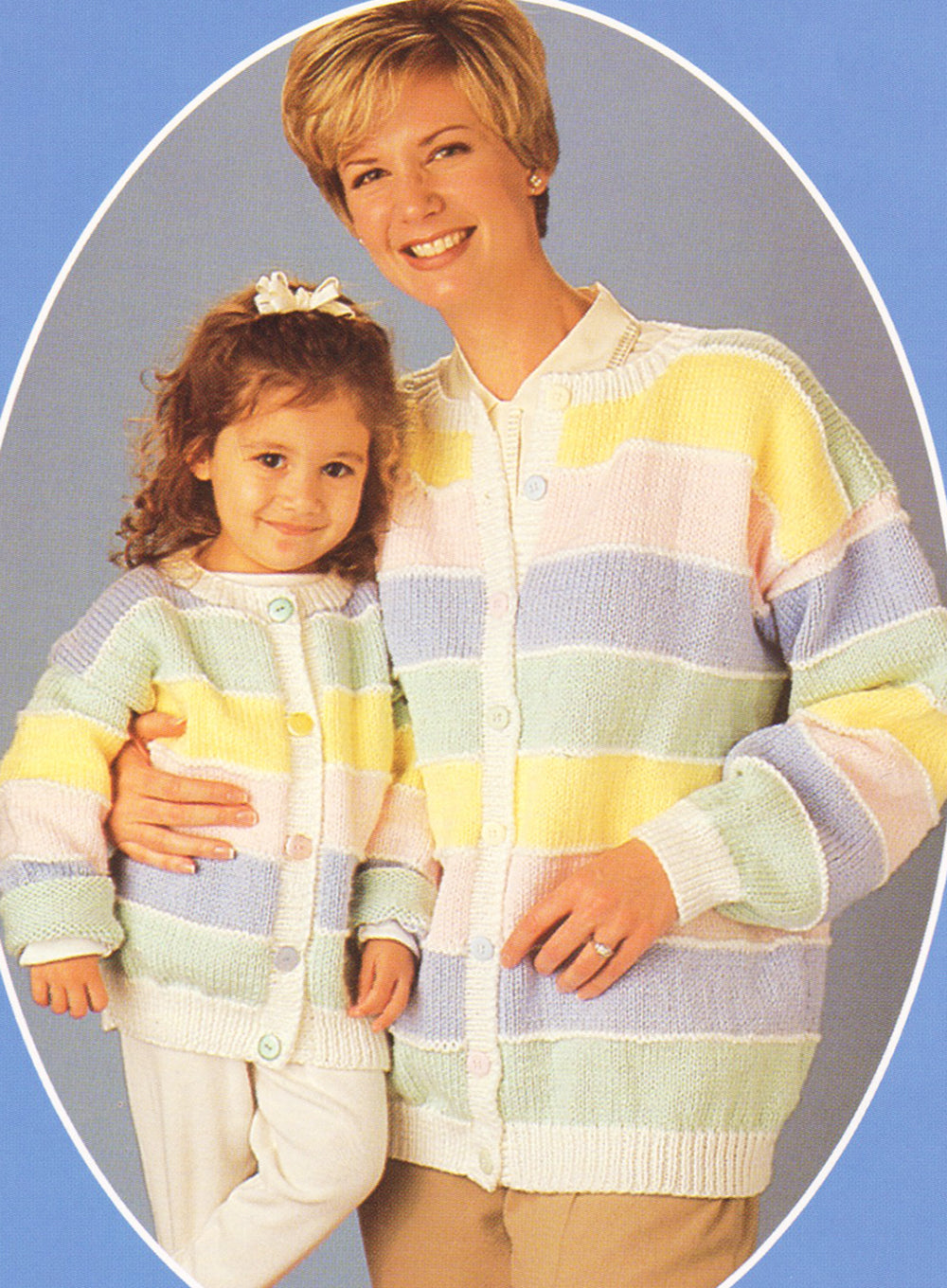 Patrón de cárdigan a rayas