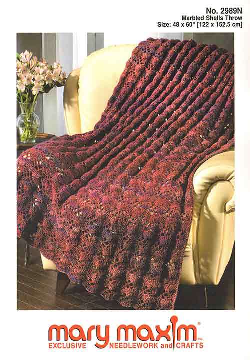 Marbled Shells Throw Pattern
