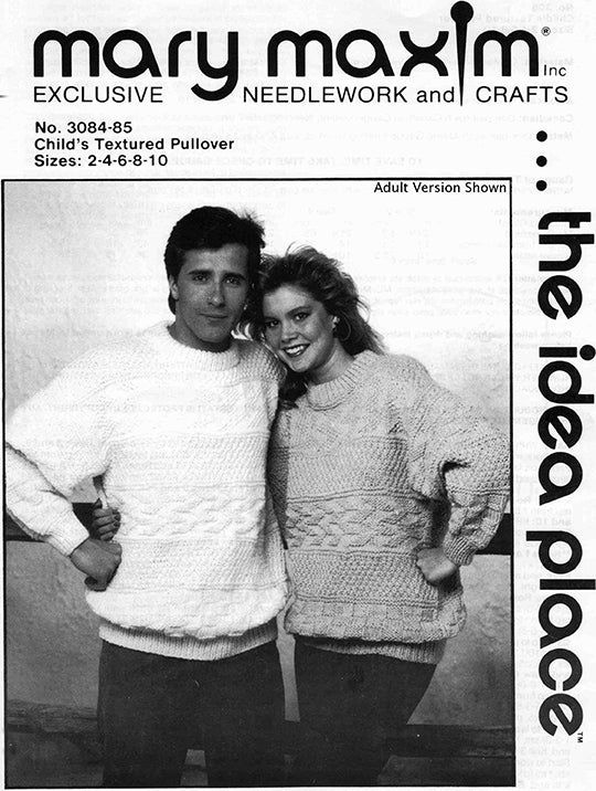 Child's Textured Pullover Pattern