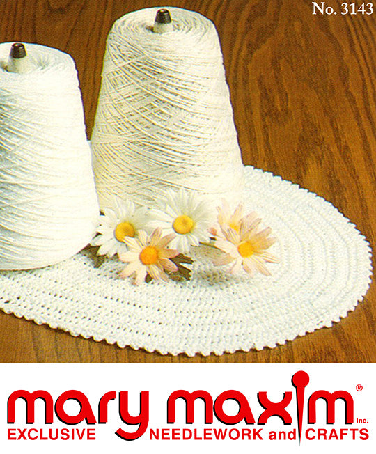 Patrón de mantel individual ovalado