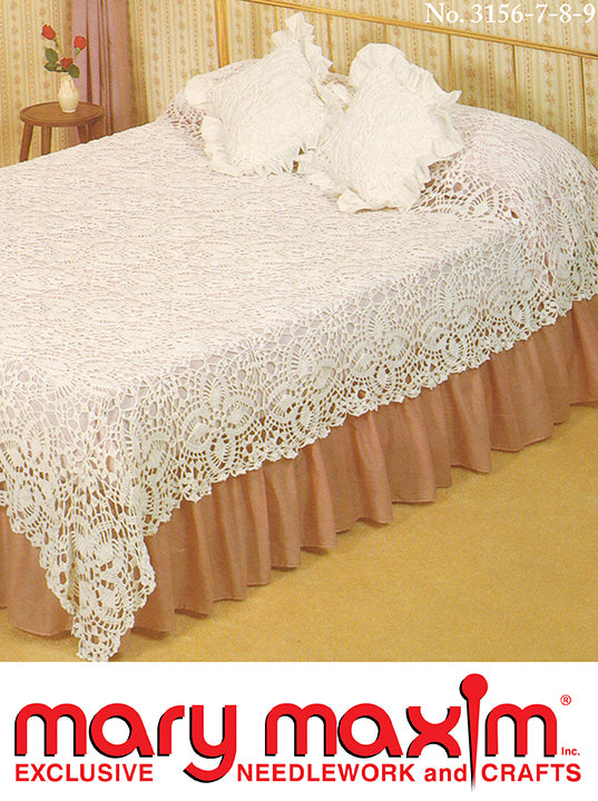 Patrón de colcha de ganchillo de piña