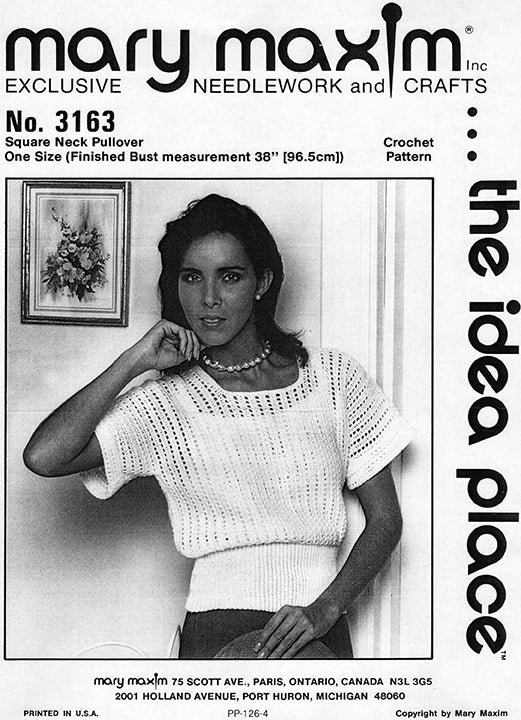 Square Neck Pullover Pattern