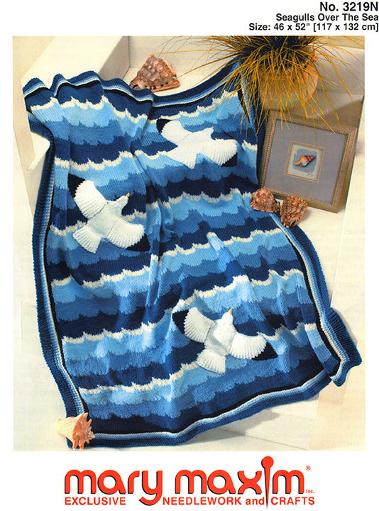 Seagulls Over The Sea Pattern