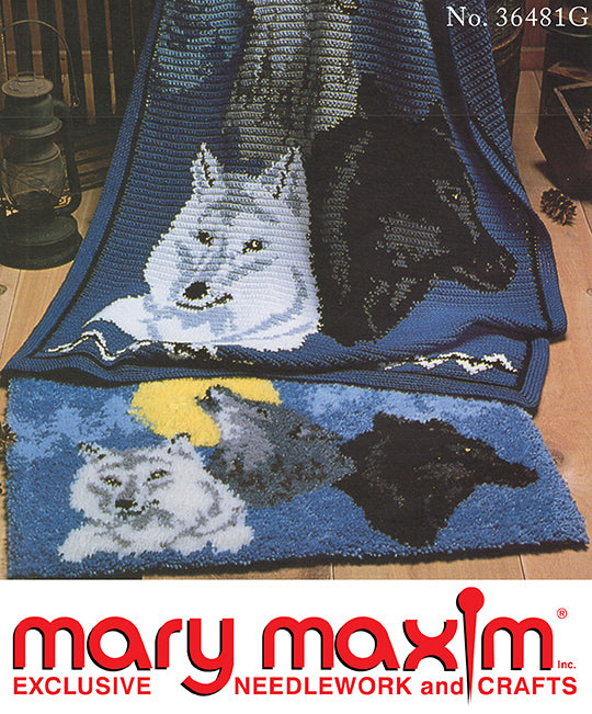 Modèle de tapis de loups
