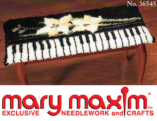 Patrón de cubierta de banco de piano Lily