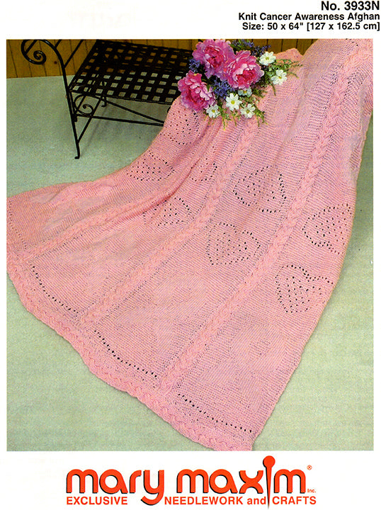 Patrón afgano de concientización sobre el cáncer de punto