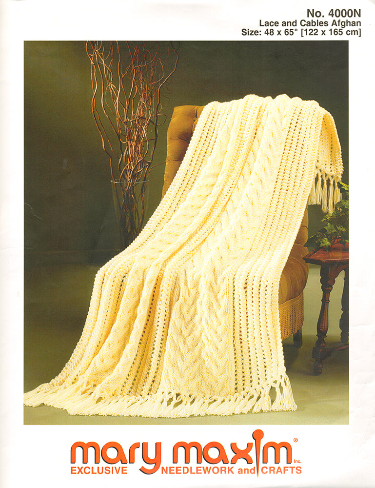 Patrón afgano de encaje y ochos