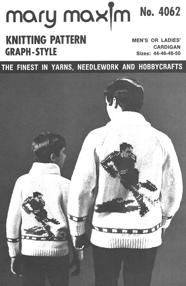 Men's or Ladies' Hockey Cardigan Pattern
