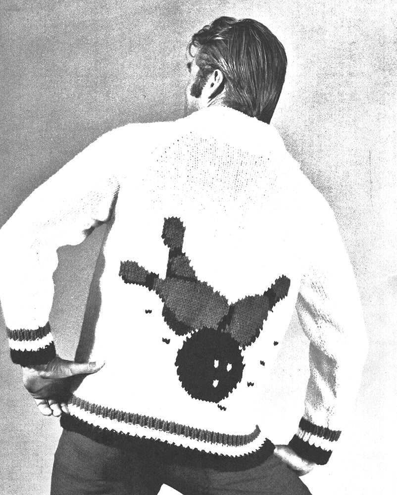 Men's or Ladies' Bowling Cardigan Pattern