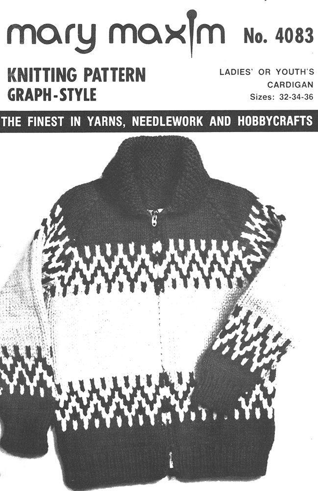 Patrón de cárdigan para mujer o joven