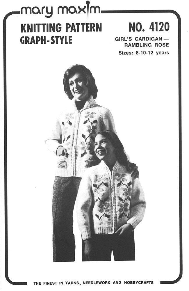 Patrón de cárdigan Rambling Rose para niña