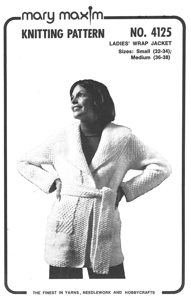 Patrón de chaqueta cruzada para mujer