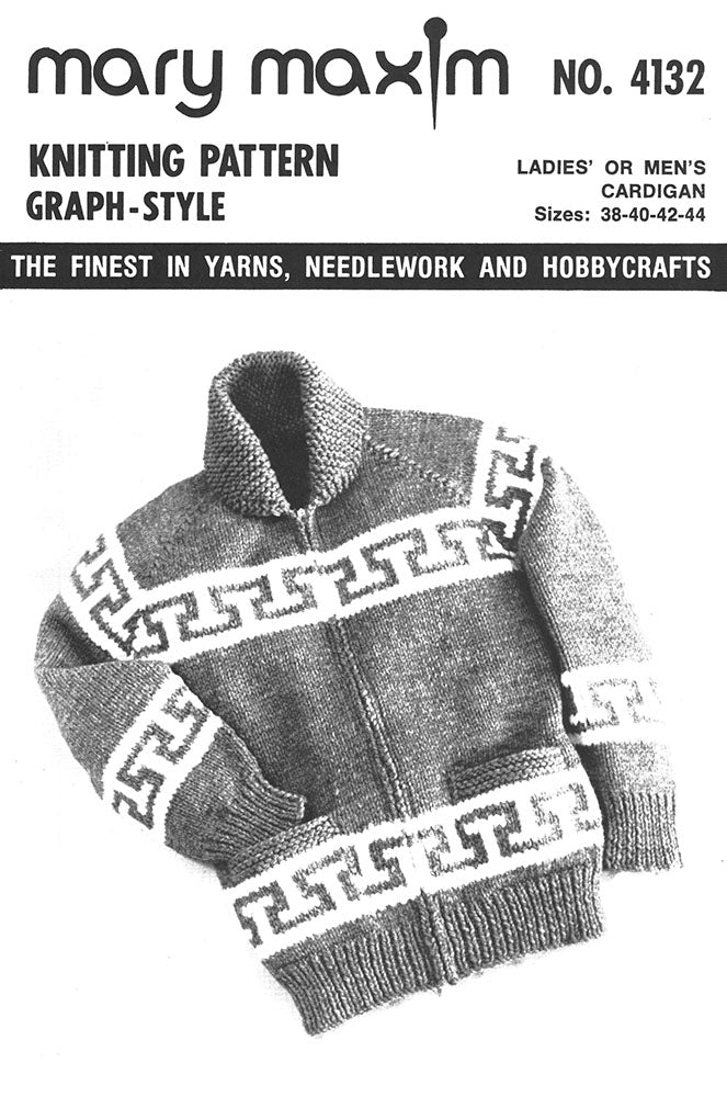 Patrón de cárdigan para mujer o hombre