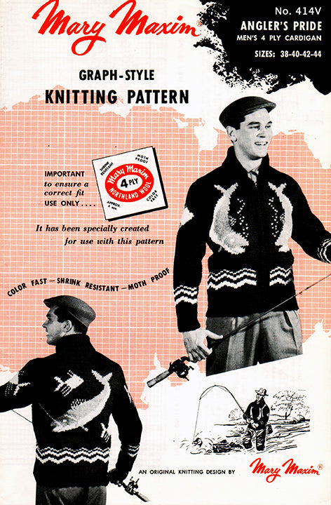 Men's Angler's Pride Cardigan Pattern