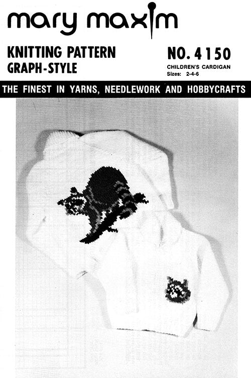 Child's Ricky Raccoon Cardigan Pattern