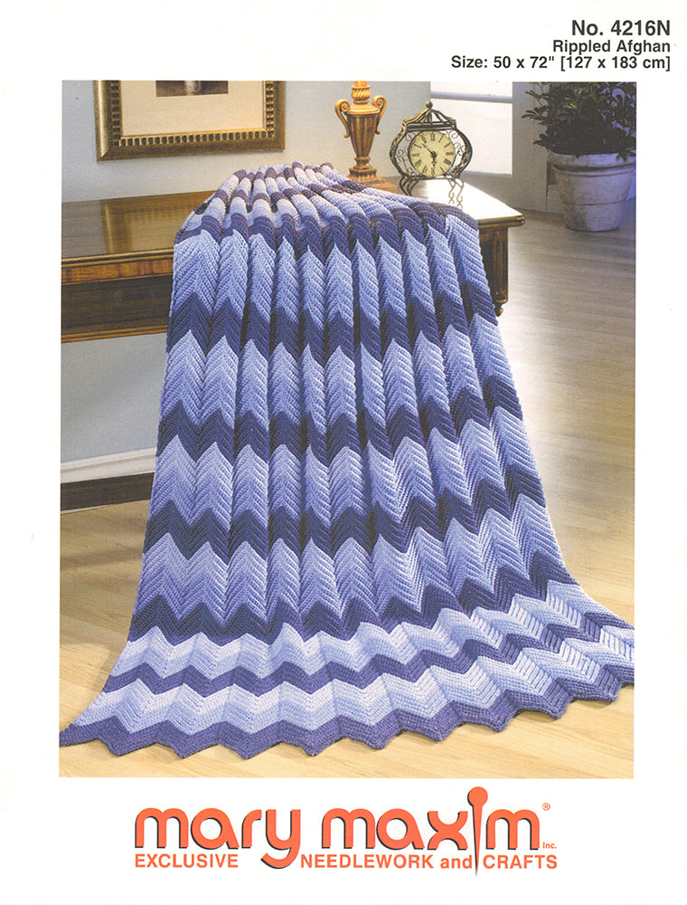 Rippled Afghan Pattern