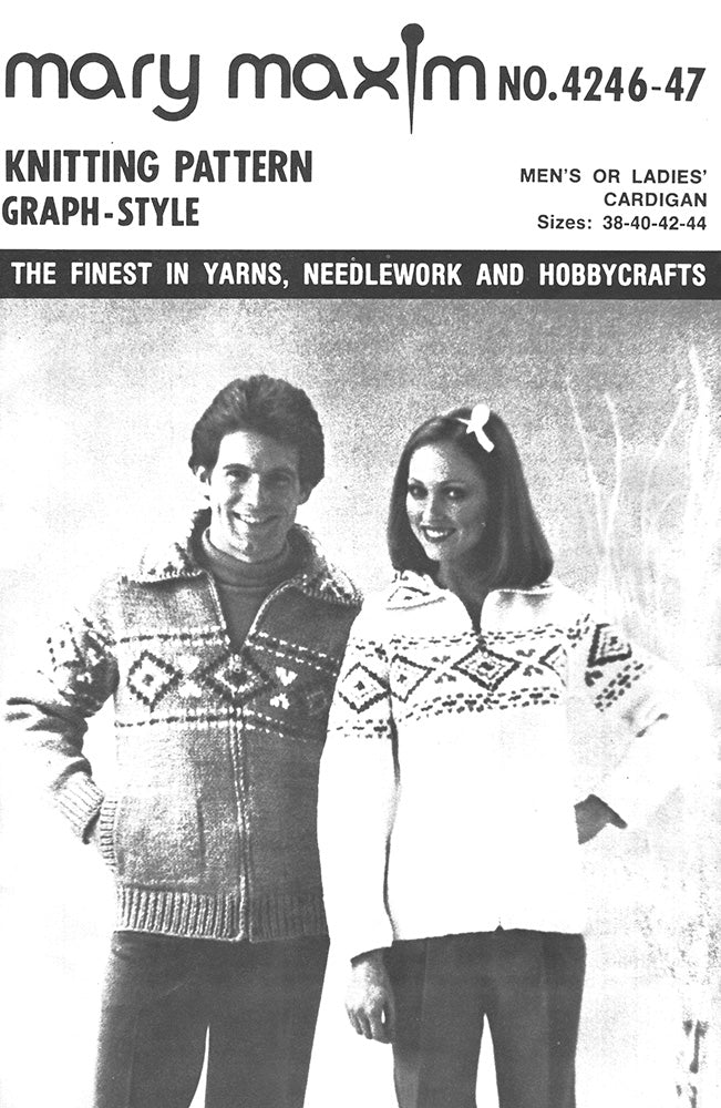 Patrón de cárdigan para hombre o mujer