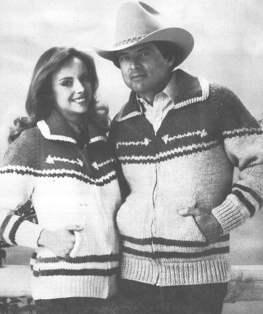 Patrón de cárdigan de yugo occidental