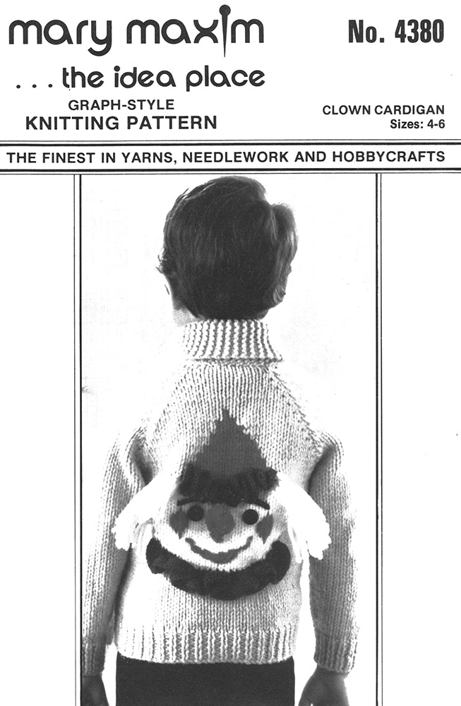 Patrón de cárdigan de payaso