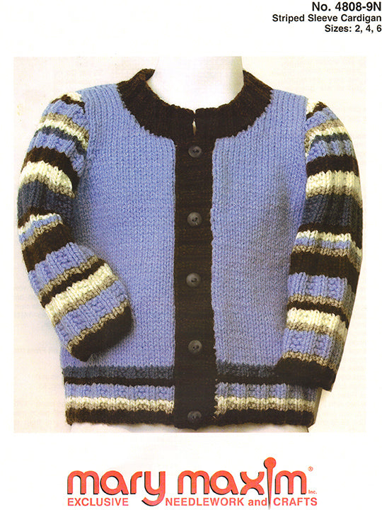 Striped Sleeve Cardigan Pattern