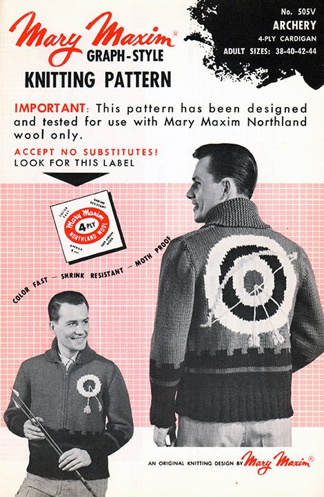 Patrón de cárdigan de tiro con arco