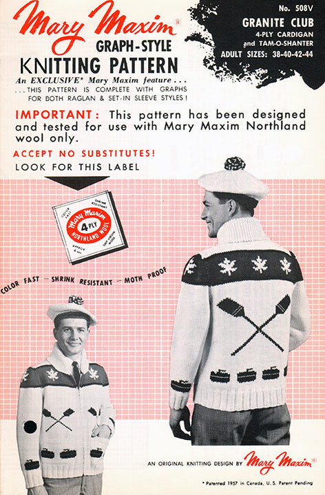 Cárdigan Granite Club y patrón Tam-O-Shanter