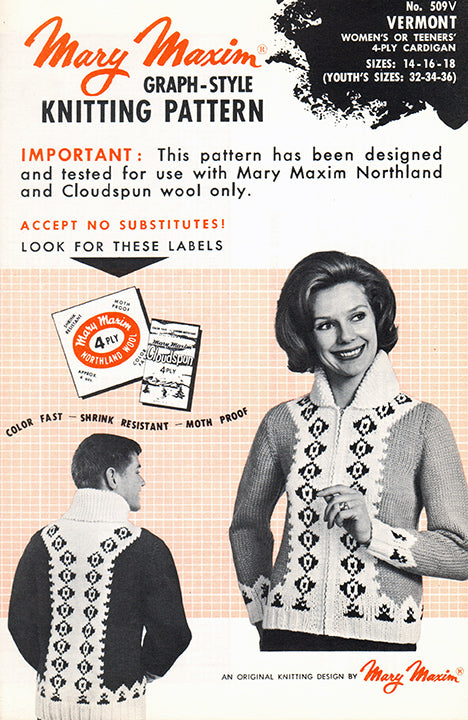 Patrón de cárdigan de Vermont