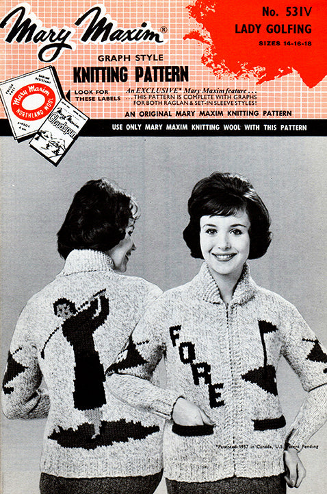 Lady Golfing Cardigan Pattern