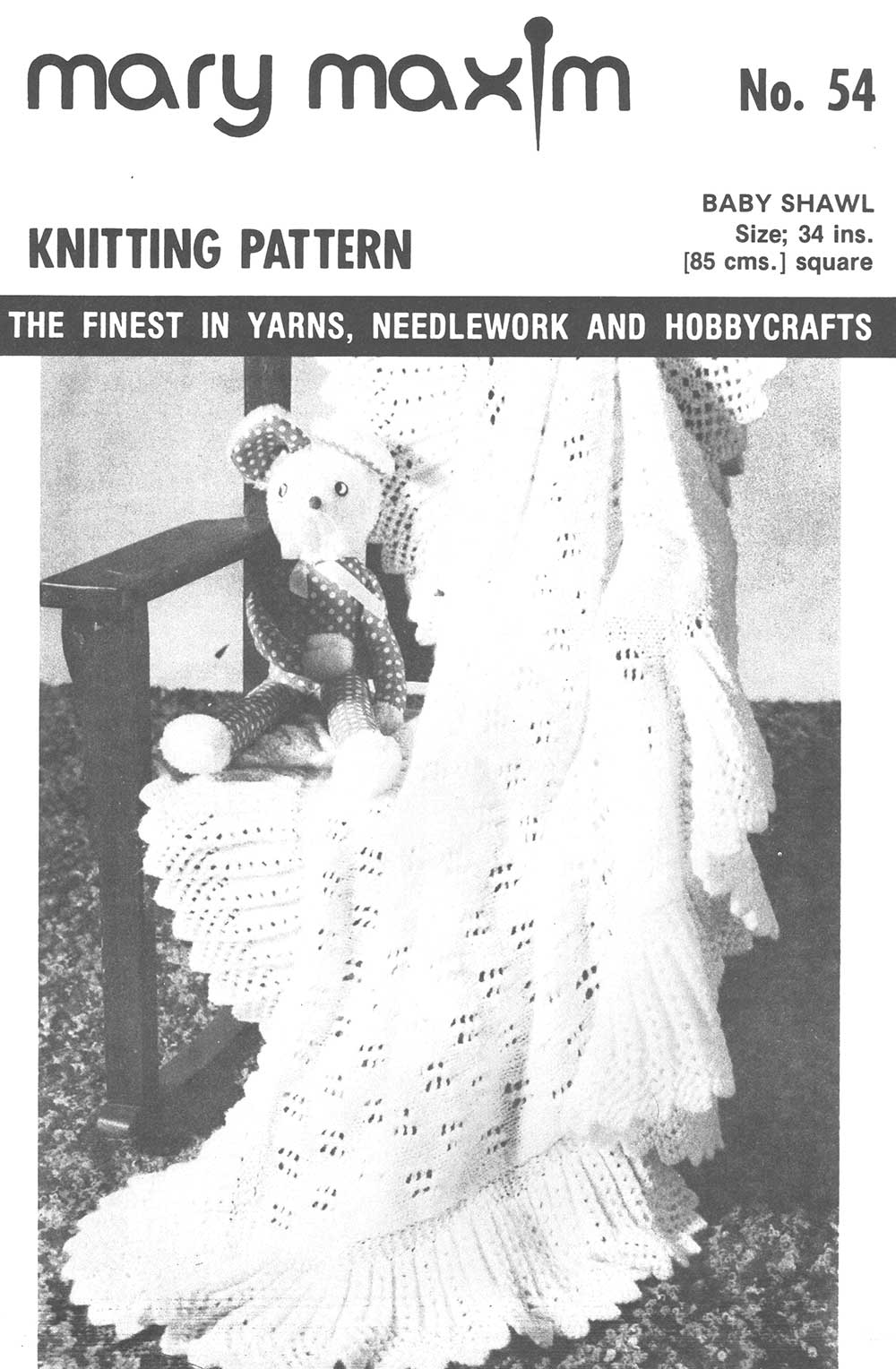 Modèle de châle pour bébé