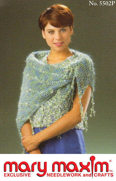 Shawl with Fringe Pattern
