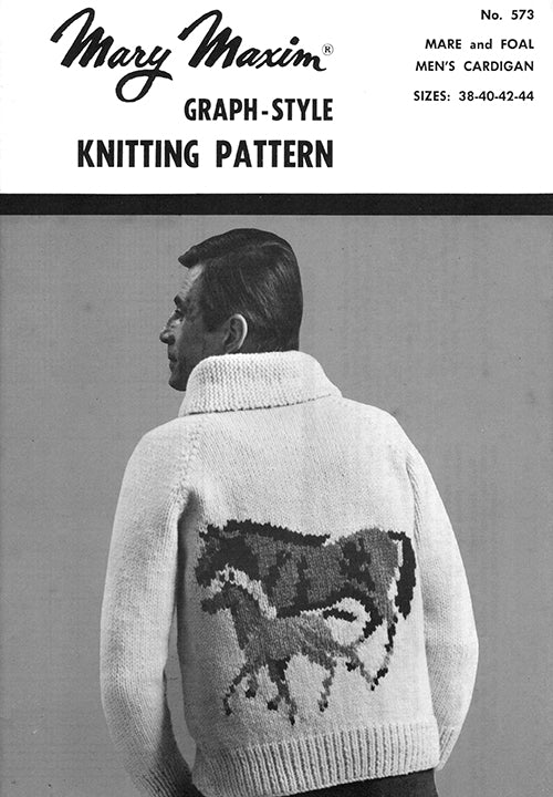 Mare and Foal Adults' Cardigan Pattern