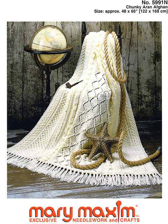 Chunky Aran Afghan Pattern