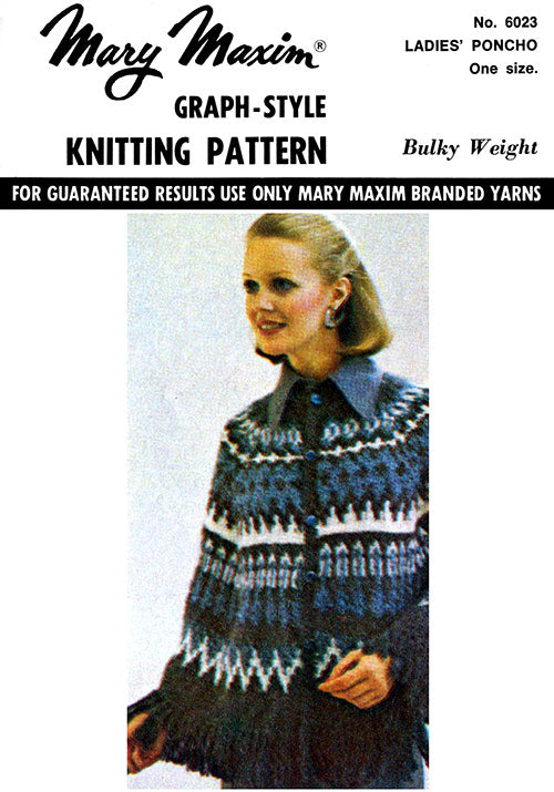 Patrón de poncho de mujer
