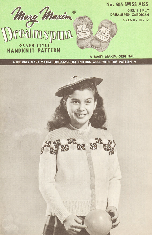 Patrón de cárdigan de señorita suiza