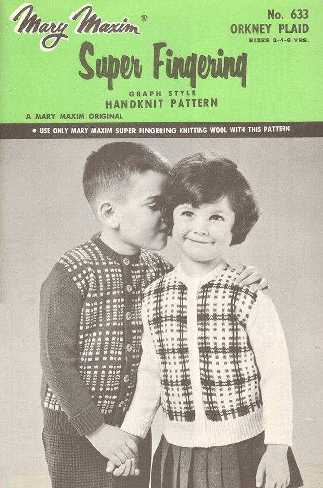 Orkney Plaid Cardigan Pattern