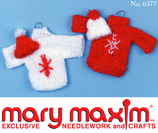 Sweater/Hat Ornaments Pattern