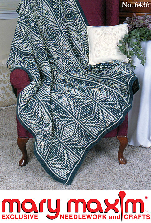 Vibrant Diamonds Afghan Pattern